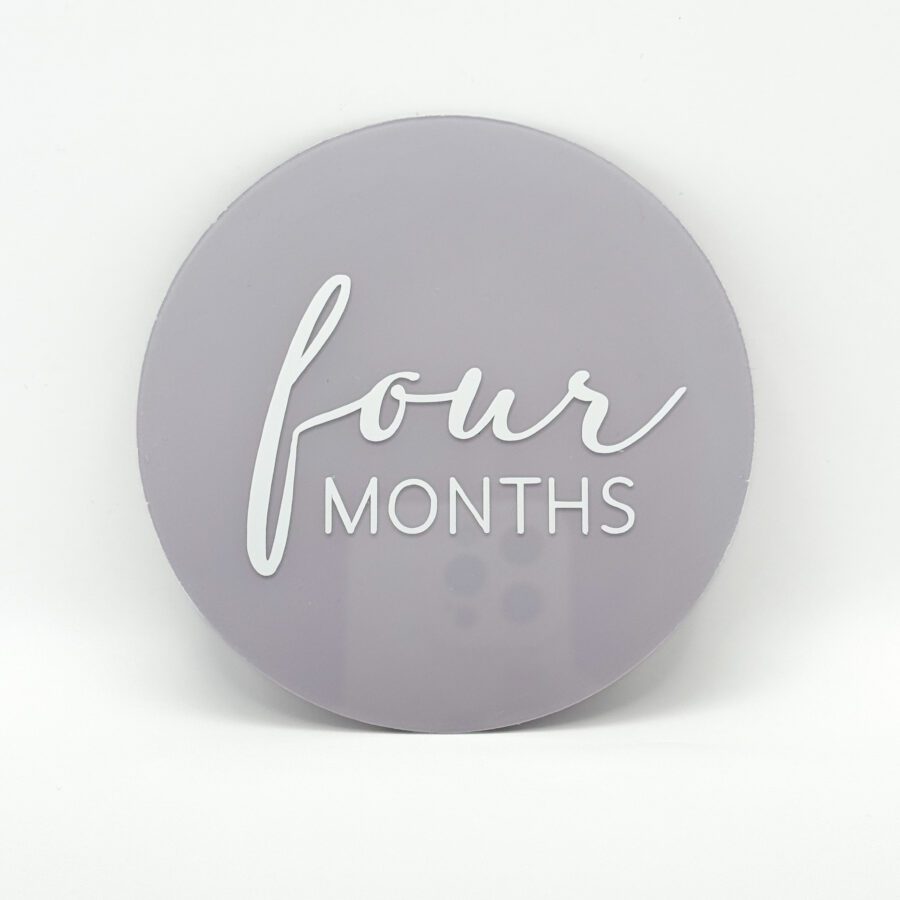 Baby milestones | Rond | French Lavender | EN - Image 2